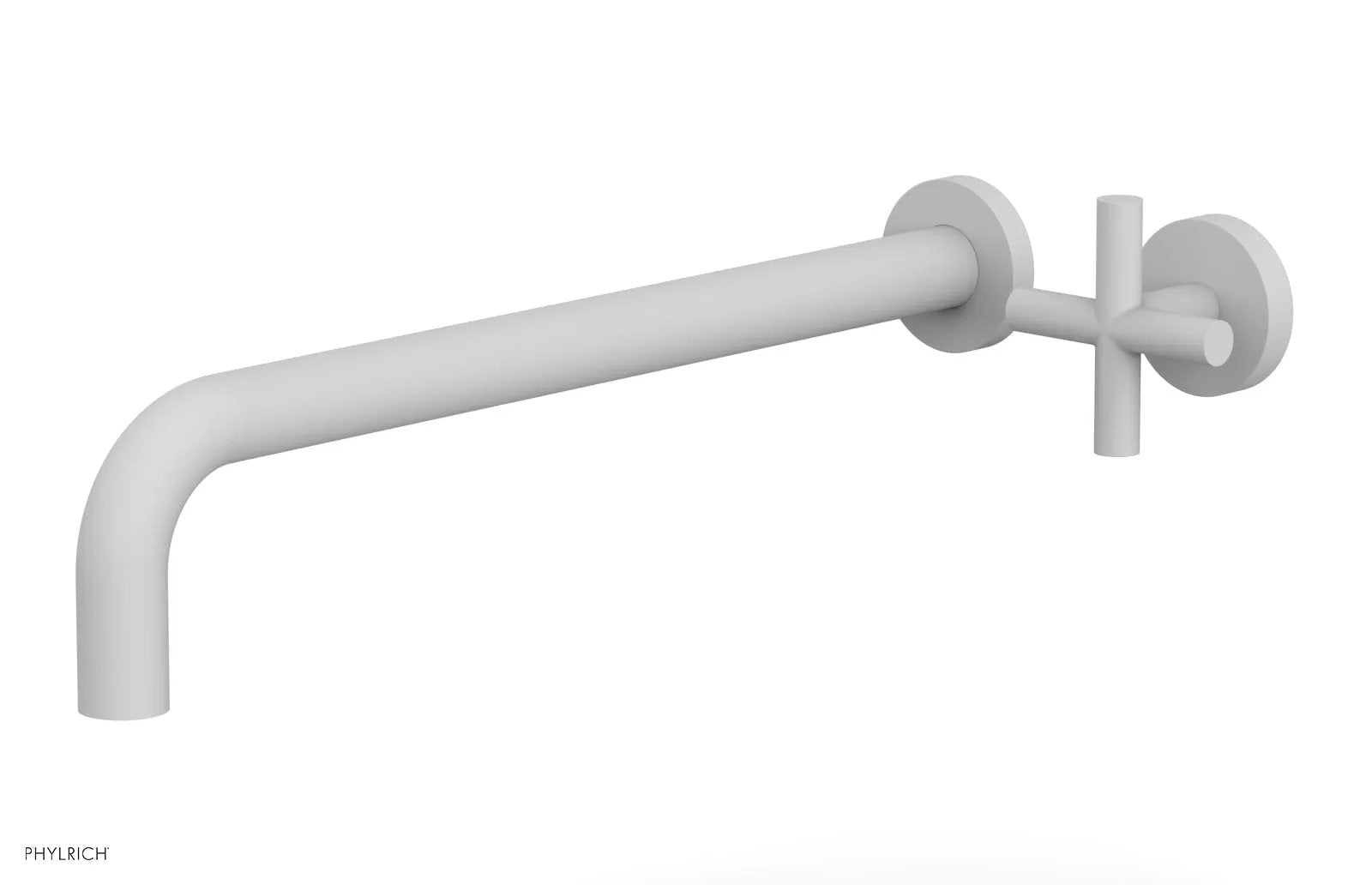 Phylrich TRANSITION 14" Single Handle Wall Lavatory Set - Cross Handle by Phylrich