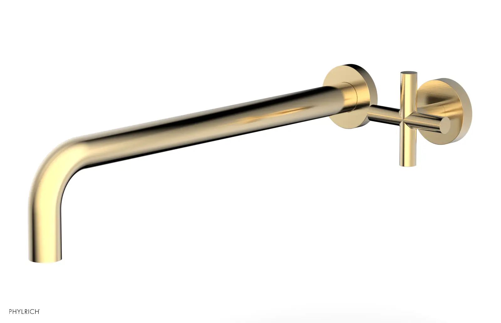 Phylrich TRANSITION 14" Single Handle Wall Lavatory Set - Cross Handle by Phylrich