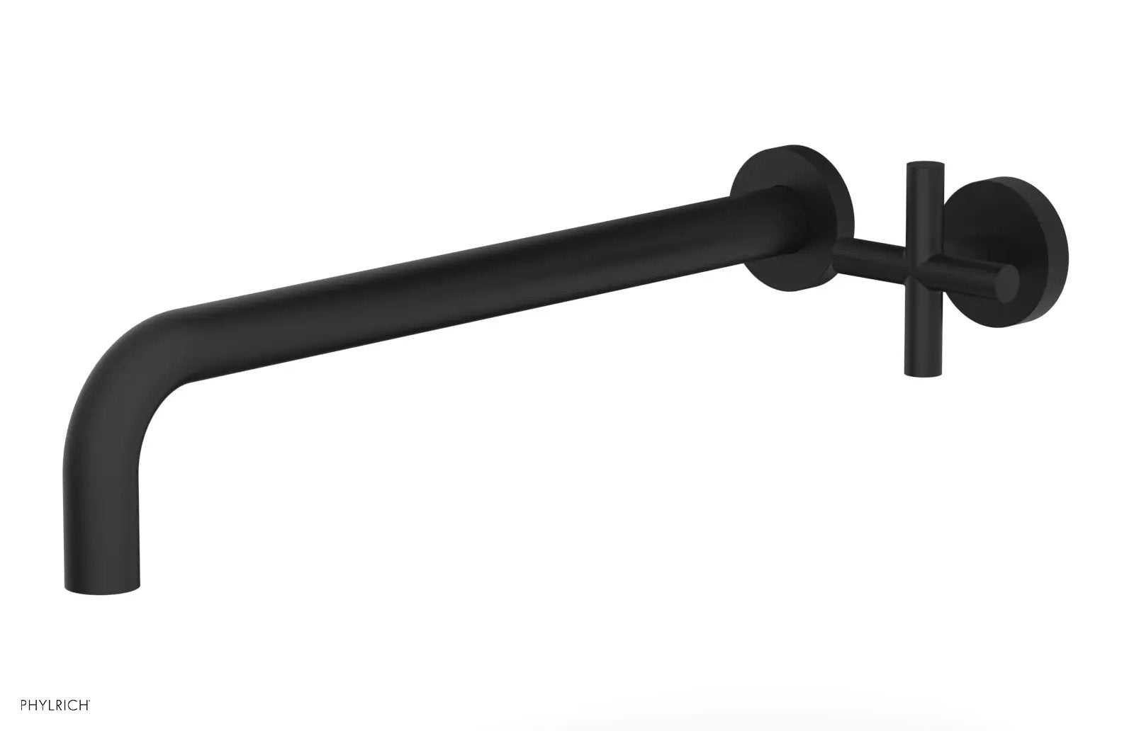 Phylrich TRANSITION 14" Single Handle Wall Lavatory Set - Cross Handle by Phylrich