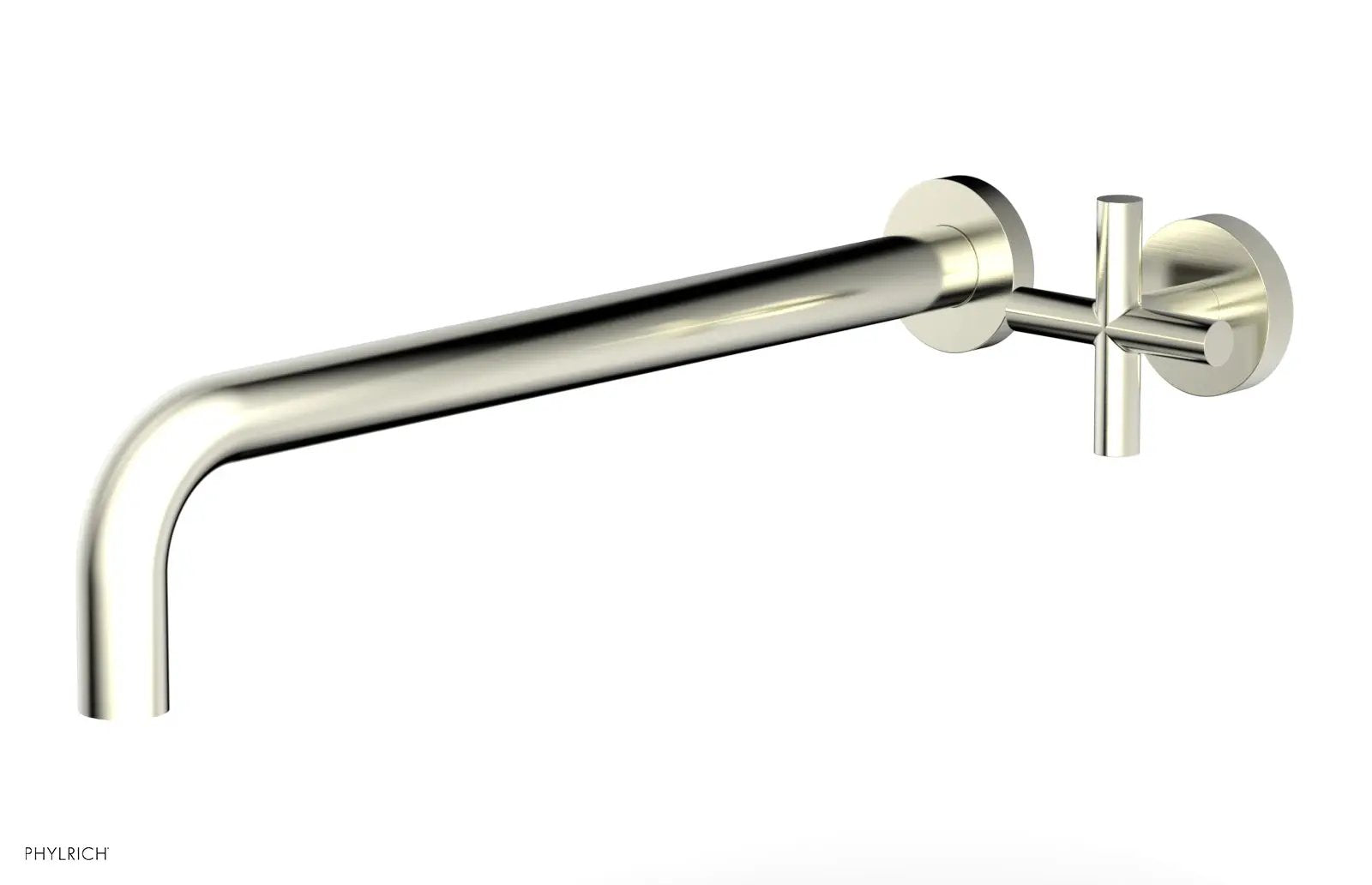Phylrich TRANSITION 14" Single Handle Wall Lavatory Set - Cross Handle by Phylrich