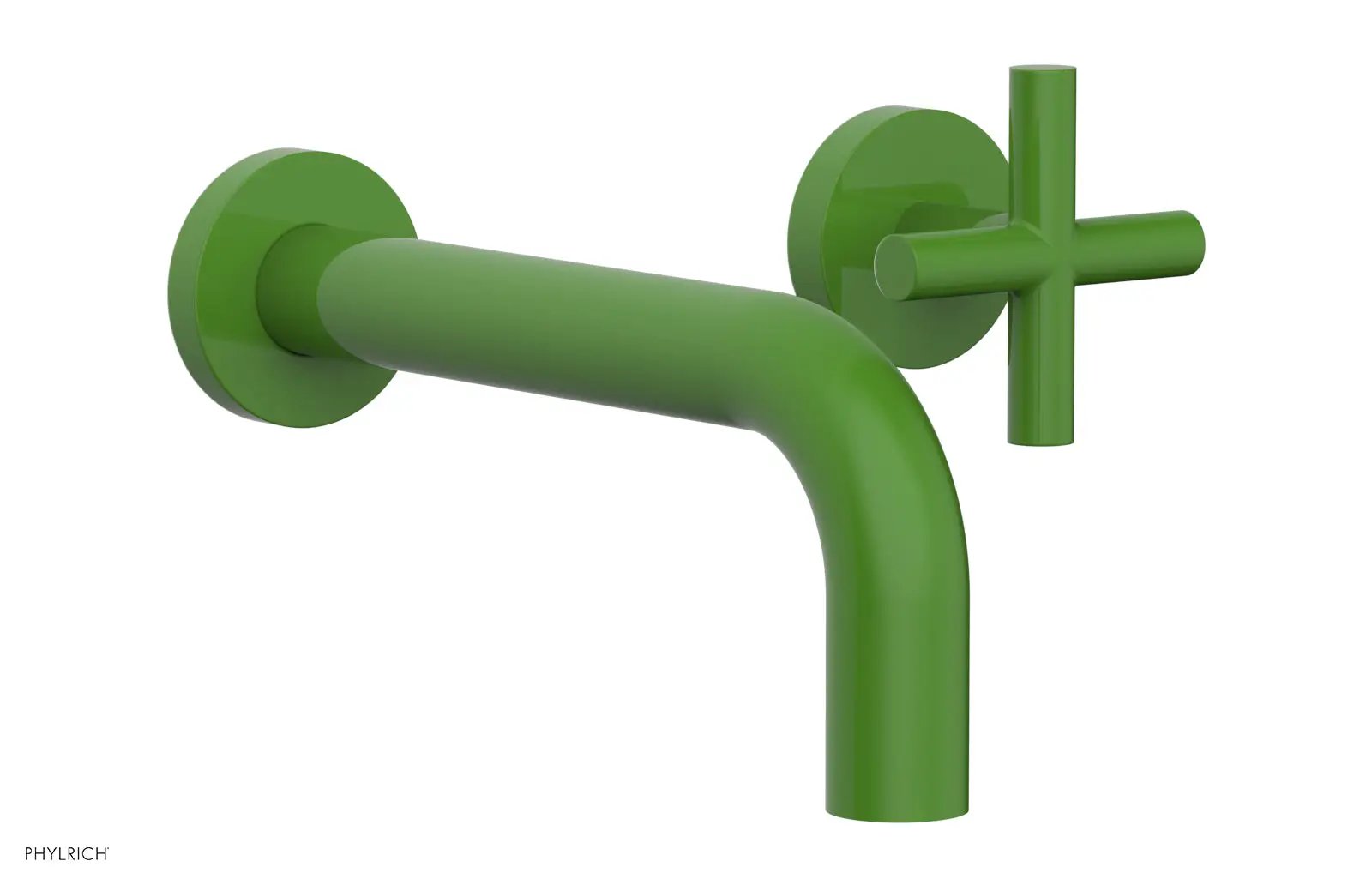 Phylrich TRANSITION Single Handle Wall Lavatory Set - Cross Handles by Phylrich