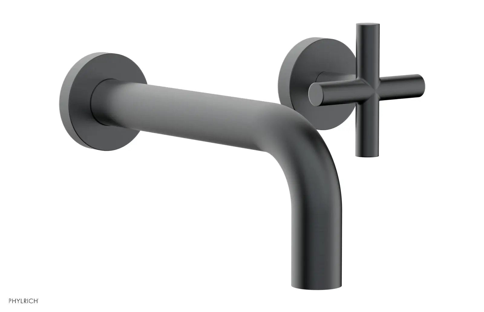 Phylrich TRANSITION Single Handle Wall Lavatory Set - Cross Handles by Phylrich