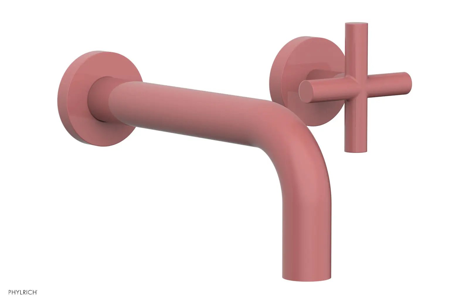 Phylrich TRANSITION Single Handle Wall Lavatory Set - Cross Handles by Phylrich