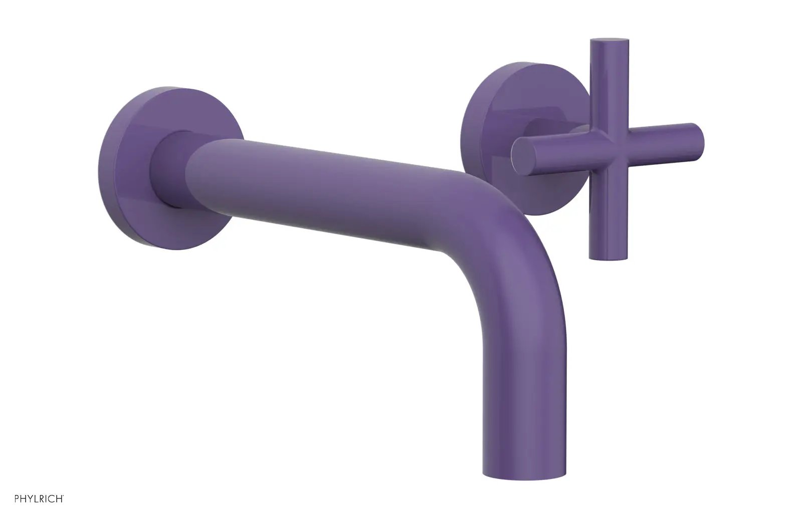 Phylrich TRANSITION Single Handle Wall Lavatory Set - Cross Handles by Phylrich