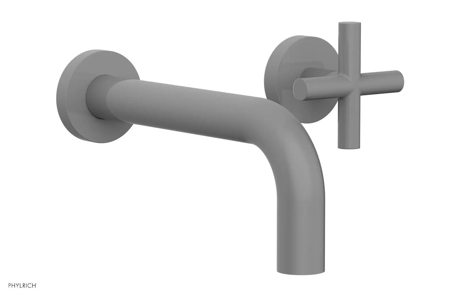 Phylrich TRANSITION Single Handle Wall Lavatory Set - Cross Handles by Phylrich