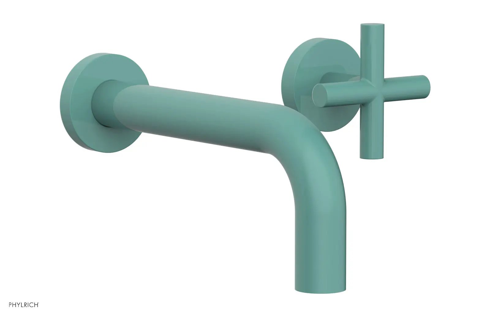 Phylrich TRANSITION Single Handle Wall Lavatory Set - Cross Handles by Phylrich