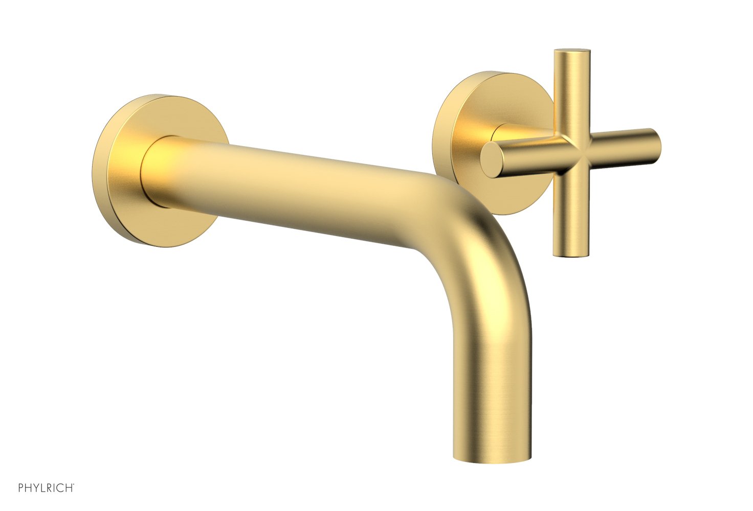 Phylrich TRANSITION Single Handle Wall Lavatory Set - Cross Handles