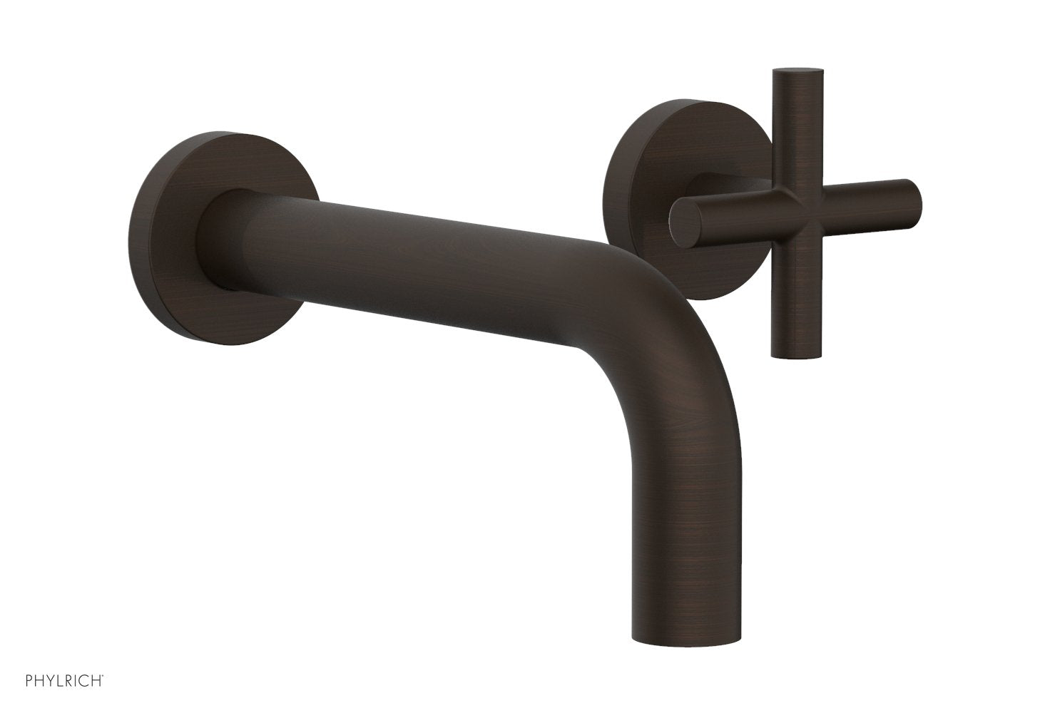 Phylrich TRANSITION Single Handle Wall Lavatory Set - Cross Handles by Phylrich