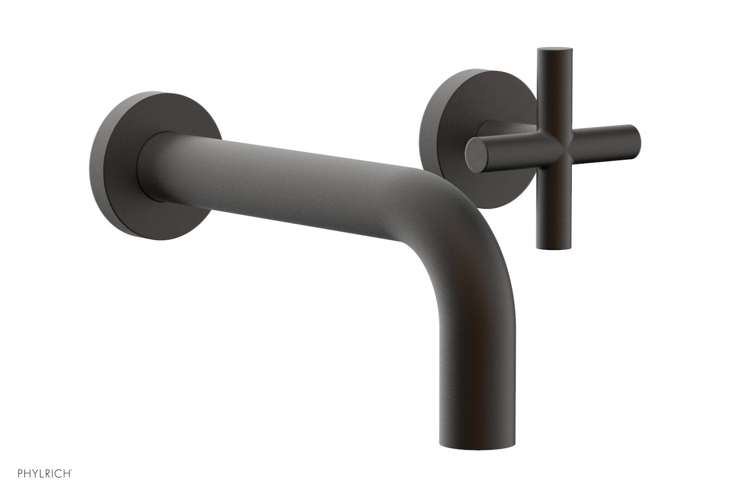 Phylrich TRANSITION Single Handle Wall Lavatory Set - Cross Handles by Phylrich