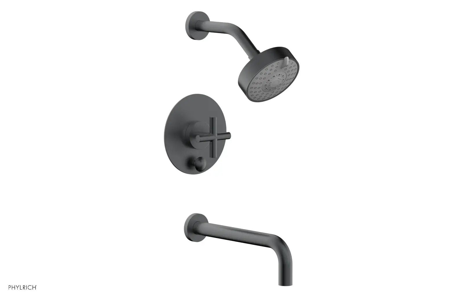 Phylrich TRANSITION Pressure Balance Tub & Shower Set 10" Spout - Cross Handle by Phylrich