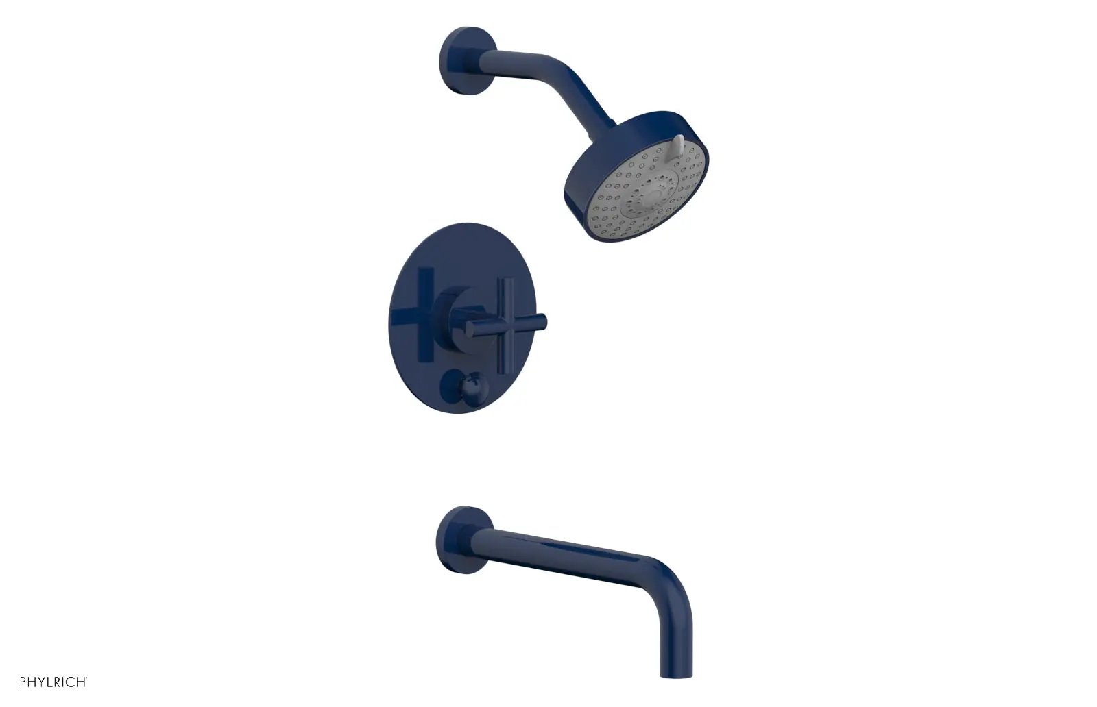 Phylrich TRANSITION Pressure Balance Tub & Shower Set 10" Spout - Cross Handle by Phylrich