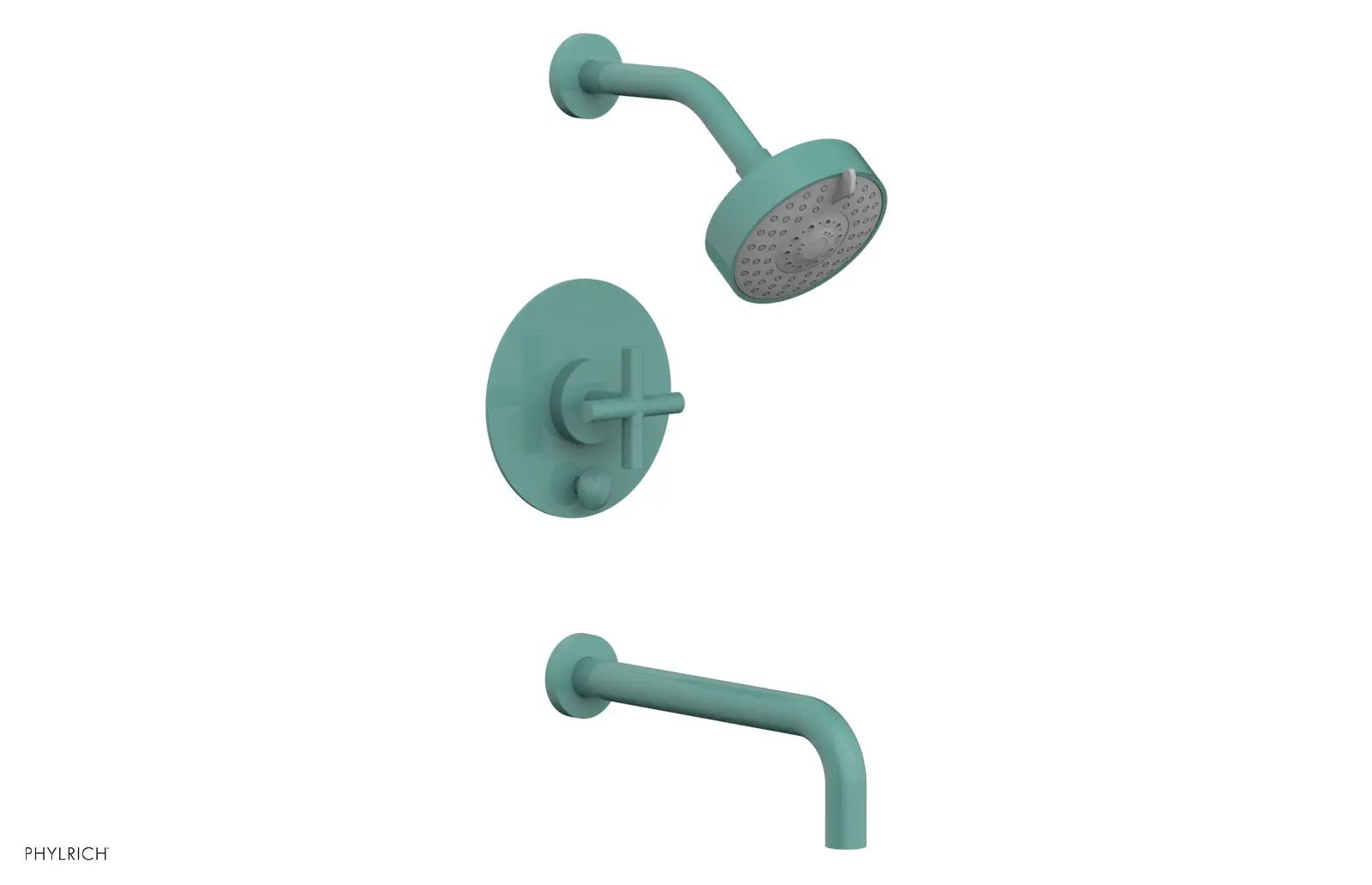 Phylrich TRANSITION Pressure Balance Tub & Shower Set 10" Spout - Cross Handle by Phylrich