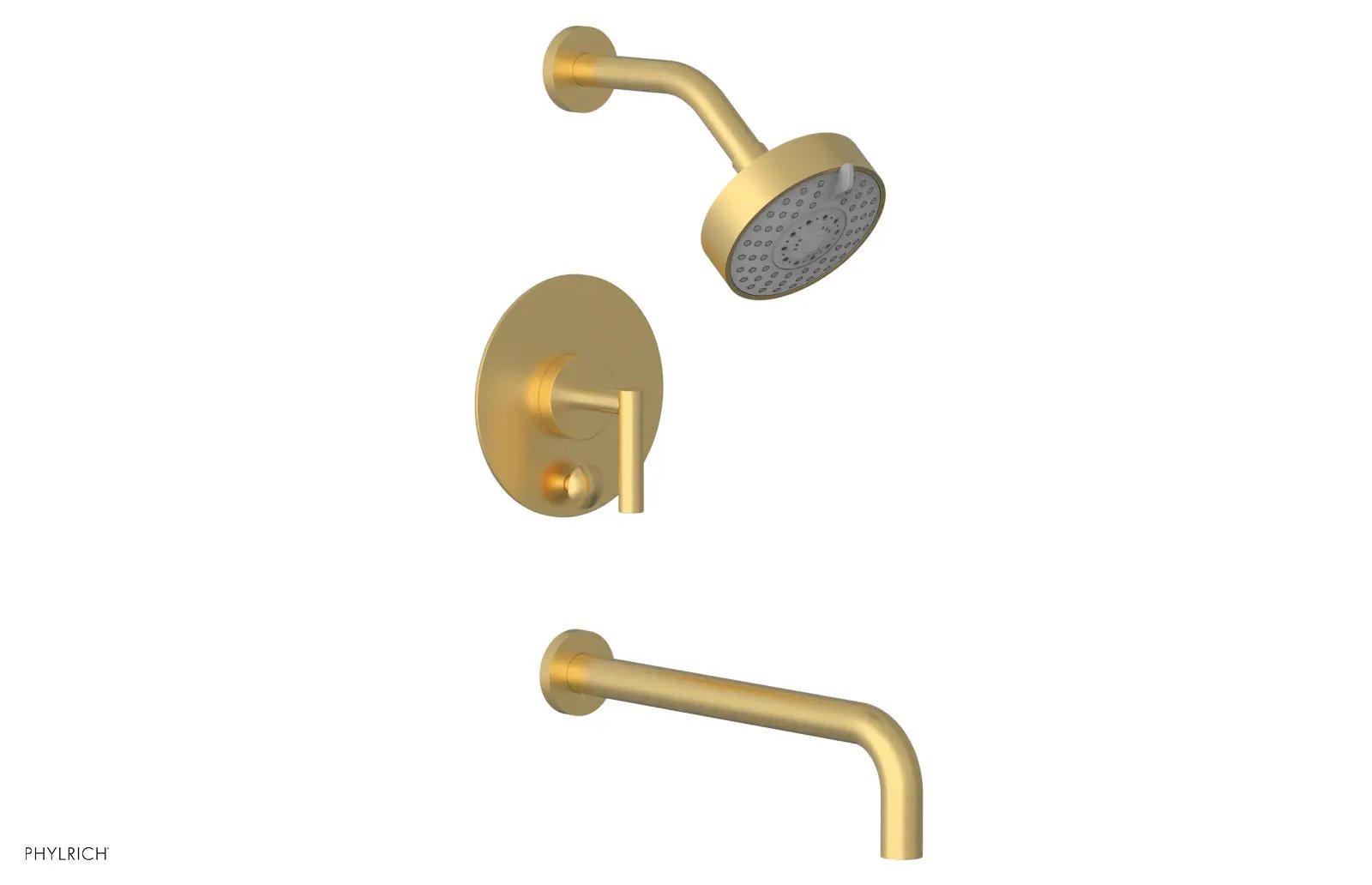 Phylrich TRANSITION Pressure Balance Tub & Shower Set 12" Spout - Lever Handle by Phylrich