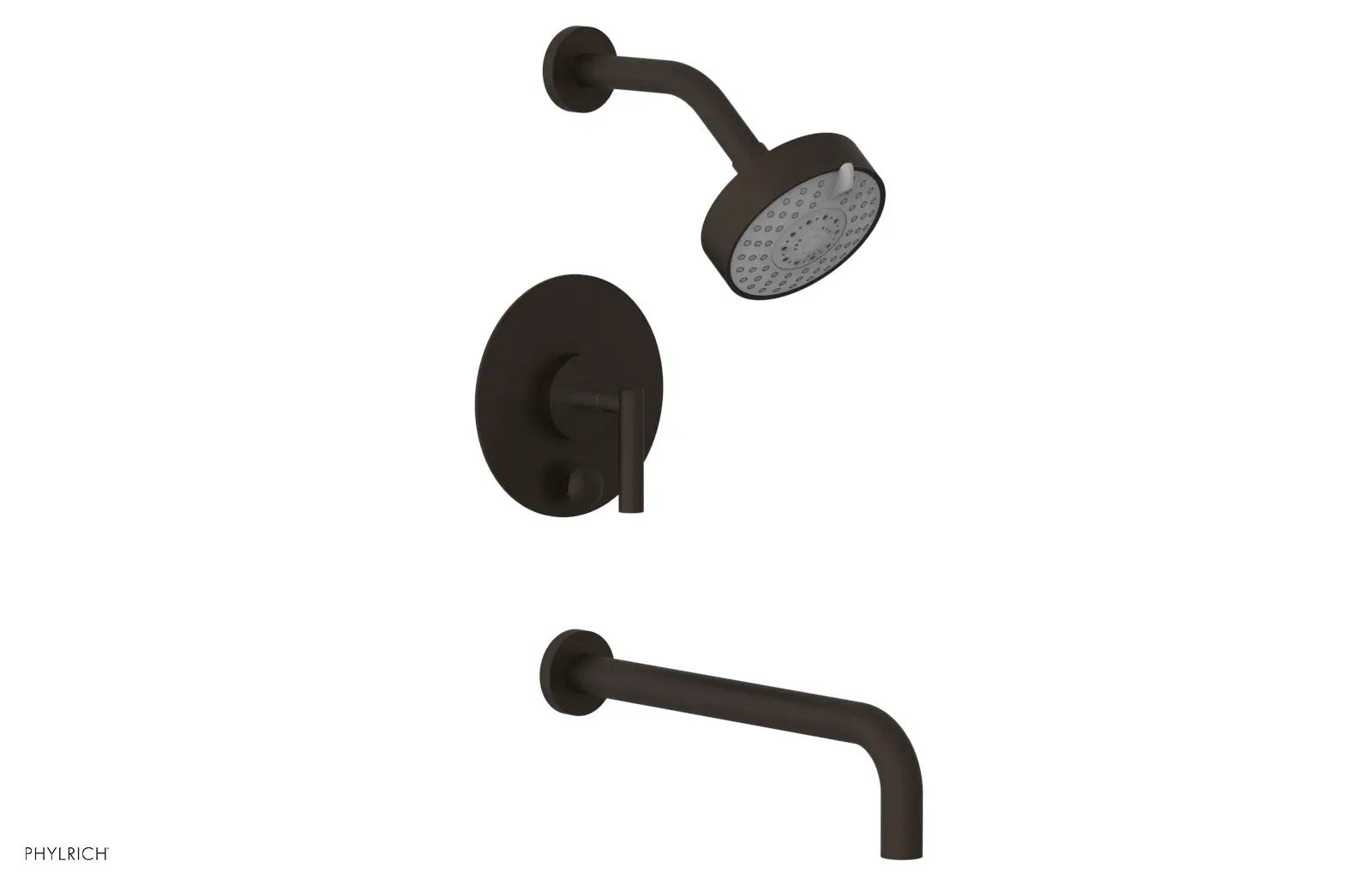 Phylrich TRANSITION Pressure Balance Tub & Shower Set 12" Spout - Lever Handle by Phylrich