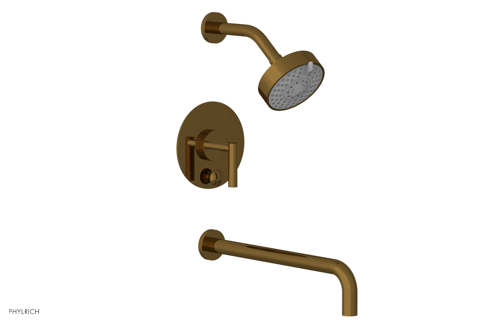 Phylrich TRANSITION Pressure Balance Tub & Shower Set 14" Spout - Lever Handle