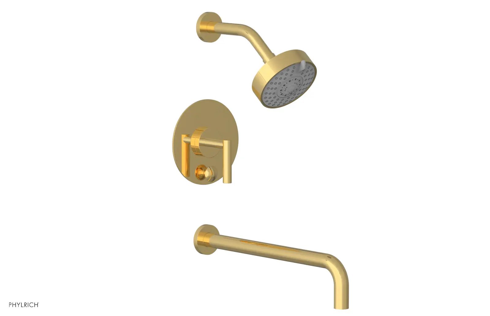 Phylrich TRANSITION Pressure Balance Tub & Shower Set 14" Spout - Lever Handle by Phylrich