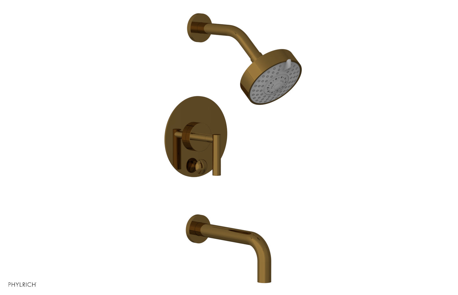 Phylrich TRANSITION Pressure Balance Tub & Shower Set 7 1/2" Spout - Lever Handle