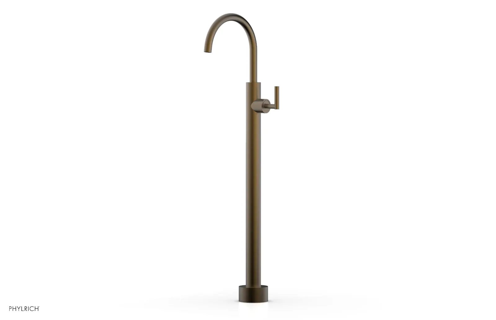 Phylrich TRANSITION Tall Floor Mount Tub Filler - Lever Handle by Phylrich