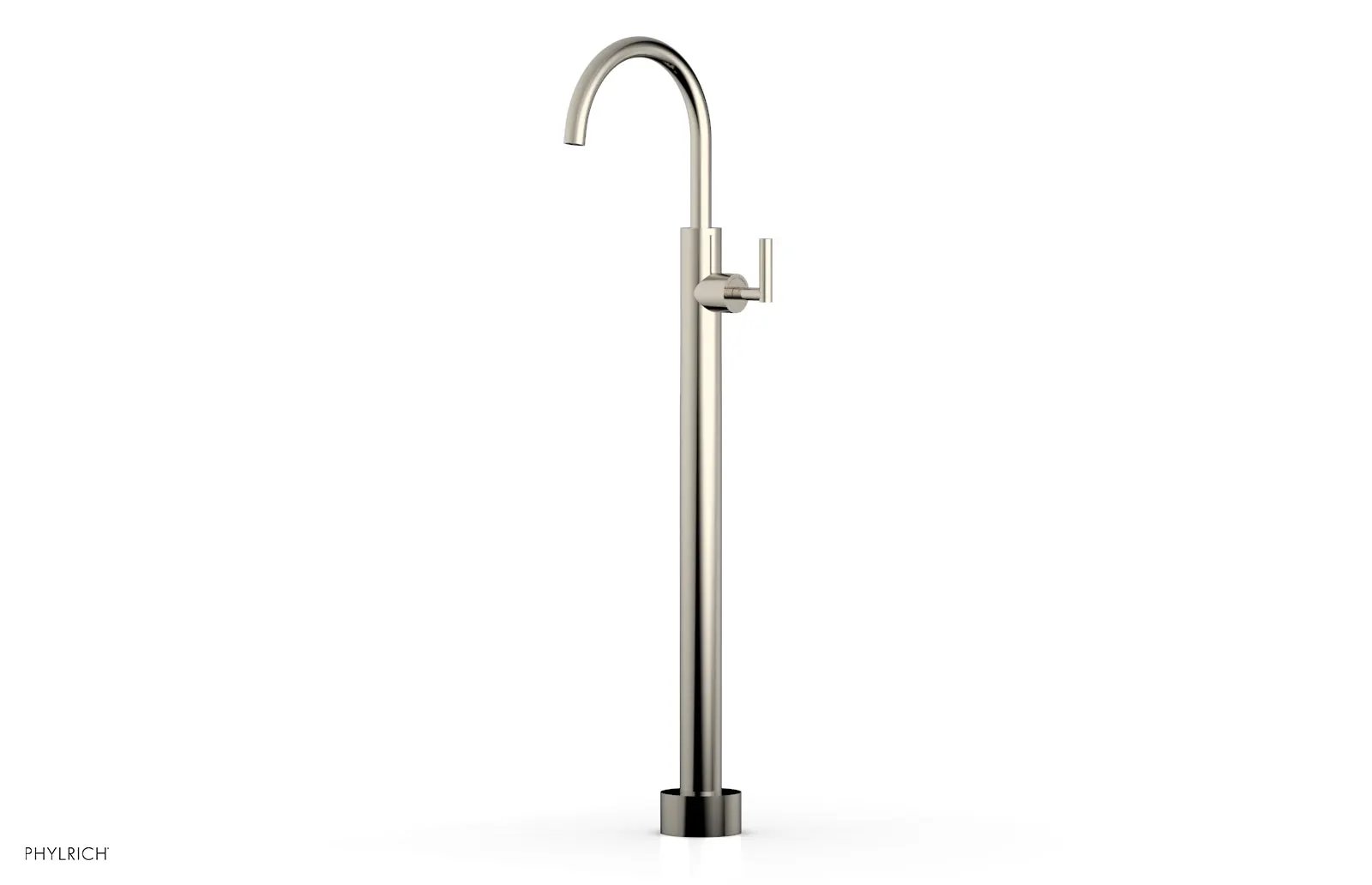 Phylrich TRANSITION Tall Floor Mount Tub Filler - Lever Handle by Phylrich
