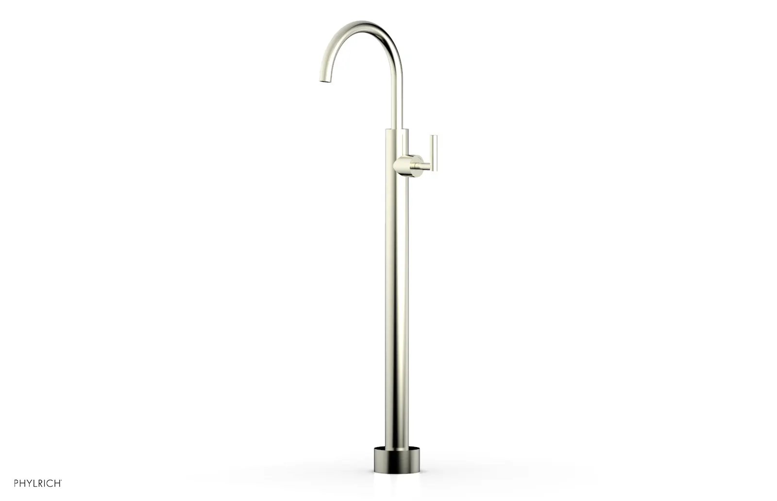 Phylrich TRANSITION Tall Floor Mount Tub Filler - Lever Handle by Phylrich