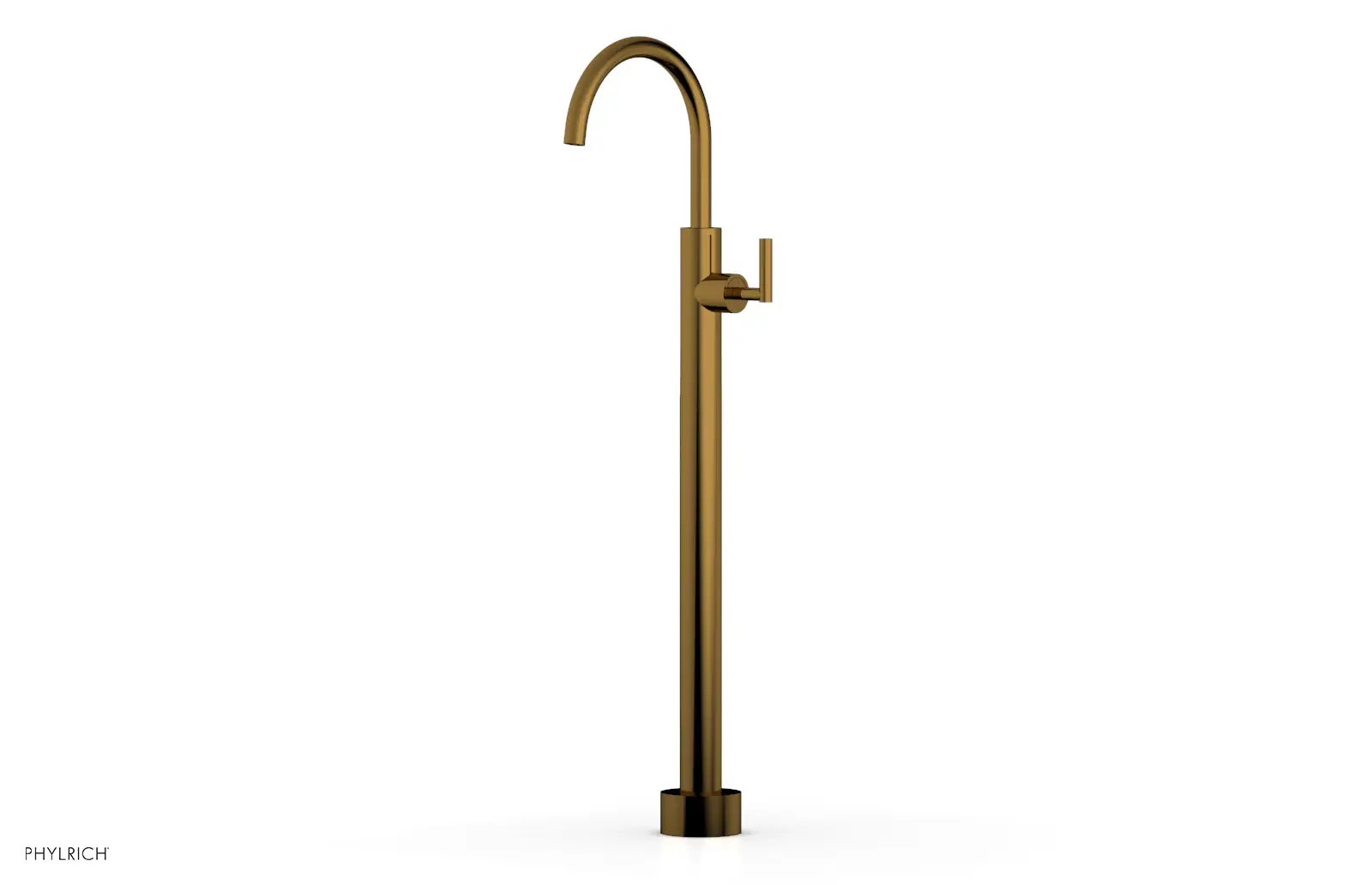 Phylrich TRANSITION Tall Floor Mount Tub Filler - Lever Handle by Phylrich