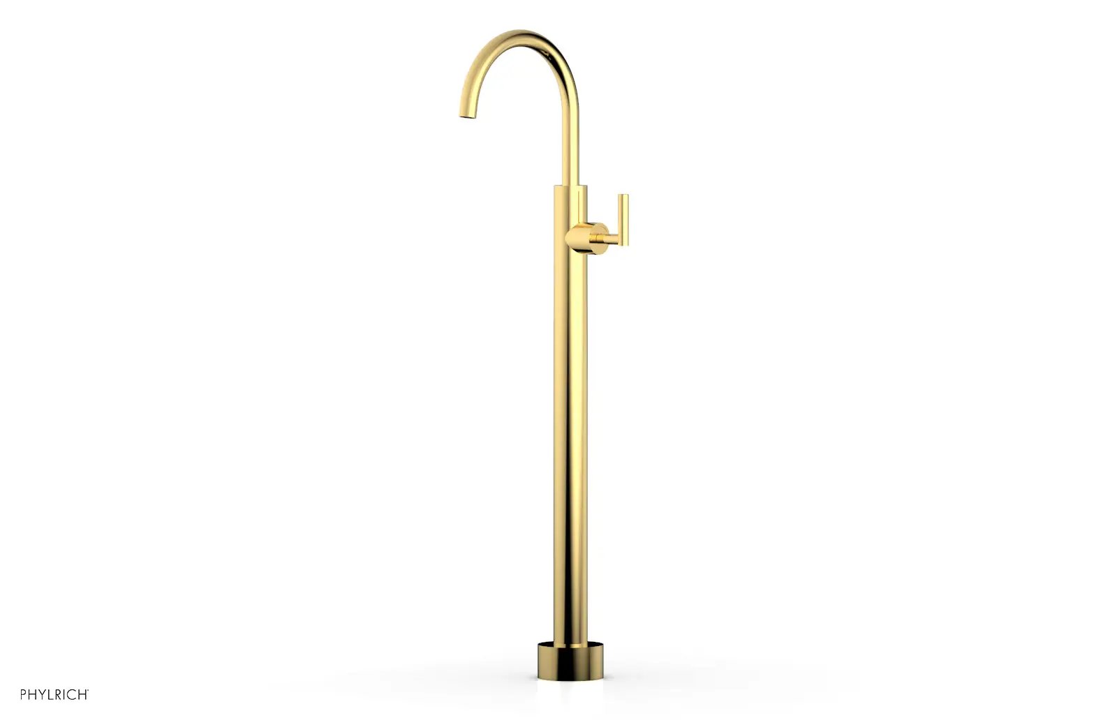 Phylrich TRANSITION Tall Floor Mount Tub Filler - Lever Handle by Phylrich