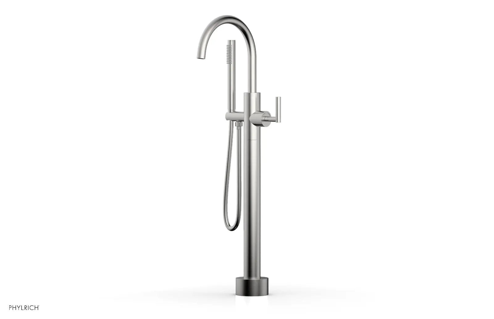 Phylrich TRANSITION Low Floor Mount Tub Filler - Lever Handle with Hand Shower by Phylrich