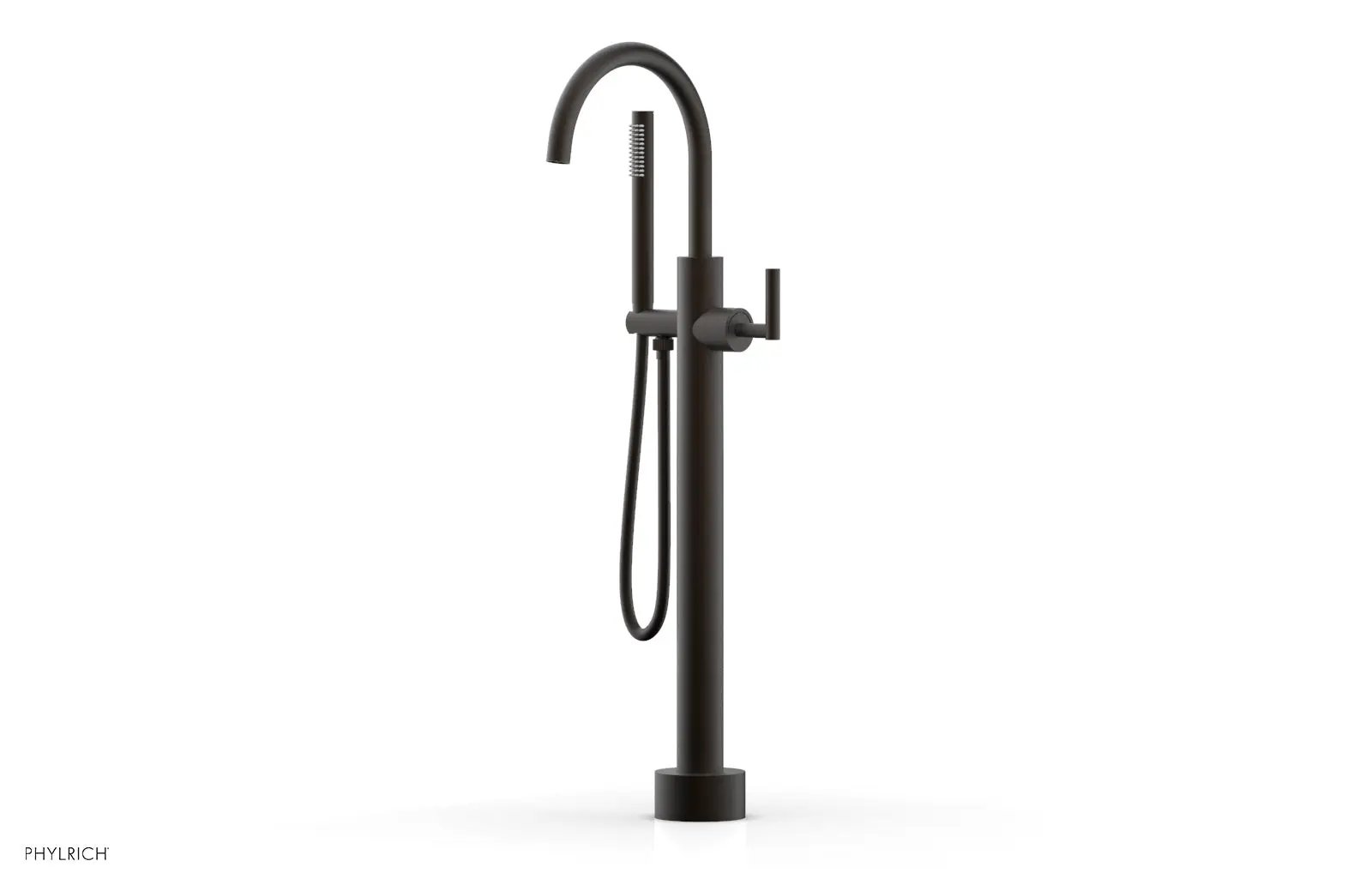 Phylrich TRANSITION Low Floor Mount Tub Filler - Lever Handle with Hand Shower by Phylrich