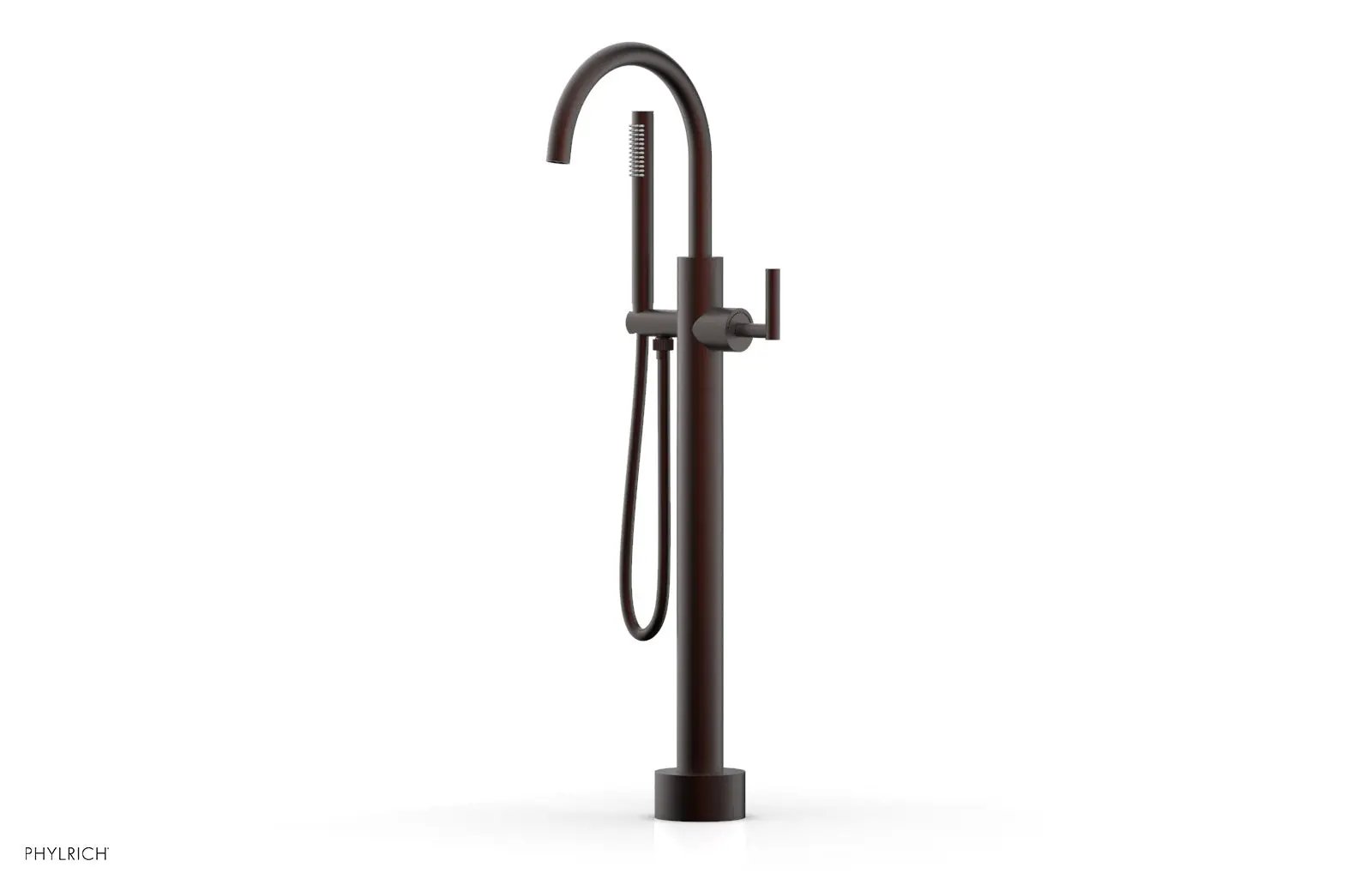 Phylrich TRANSITION Low Floor Mount Tub Filler - Lever Handle with Hand Shower by Phylrich