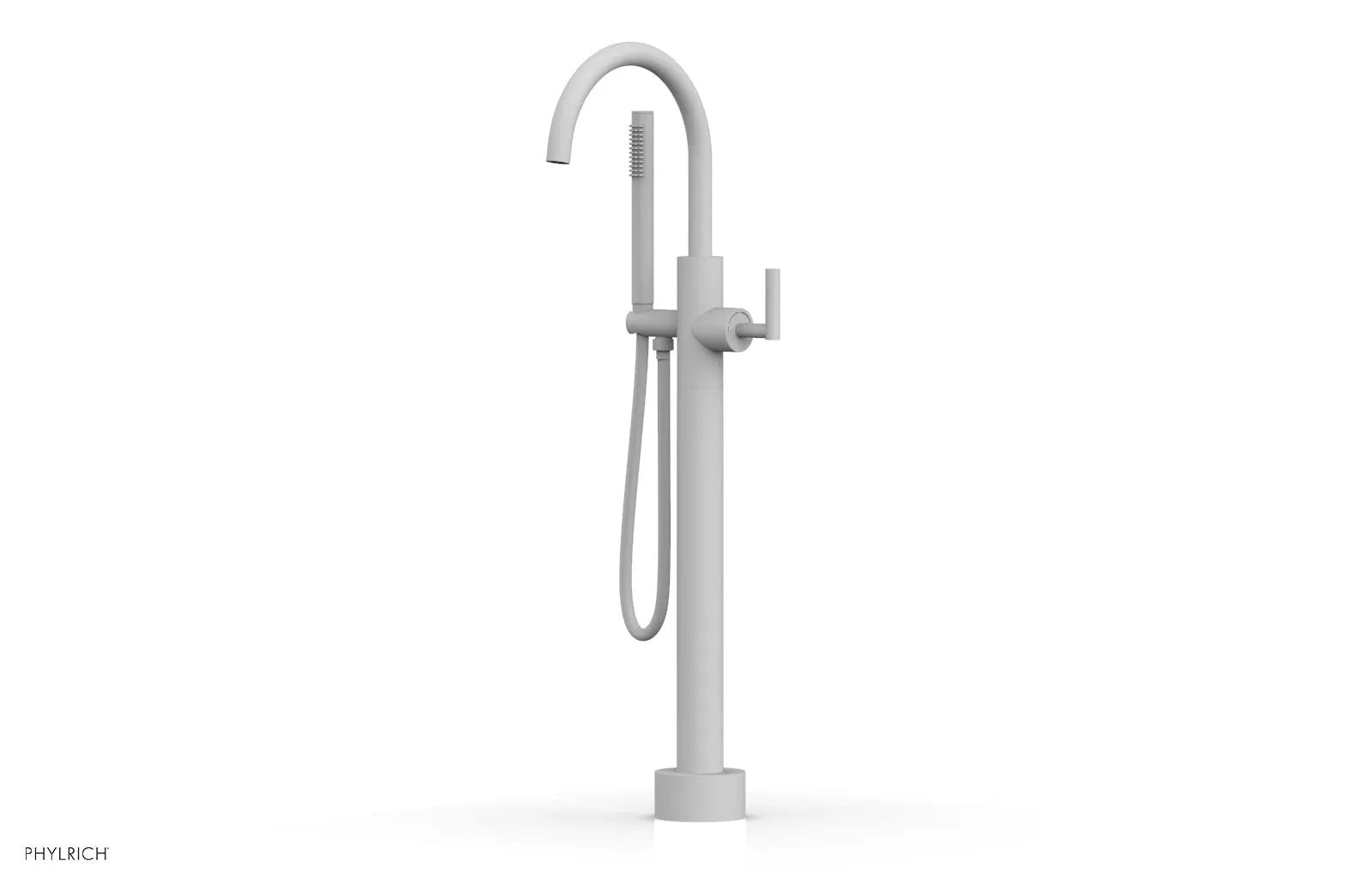 Phylrich TRANSITION Low Floor Mount Tub Filler - Lever Handle with Hand Shower by Phylrich