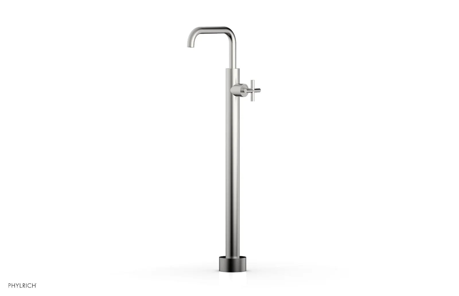 Phylrich TRANSITION Tall Floor Mount Tub Filler - Cross Handle by Phylrich