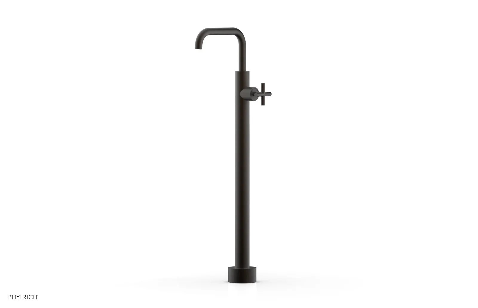 Phylrich TRANSITION Tall Floor Mount Tub Filler - Cross Handle by Phylrich