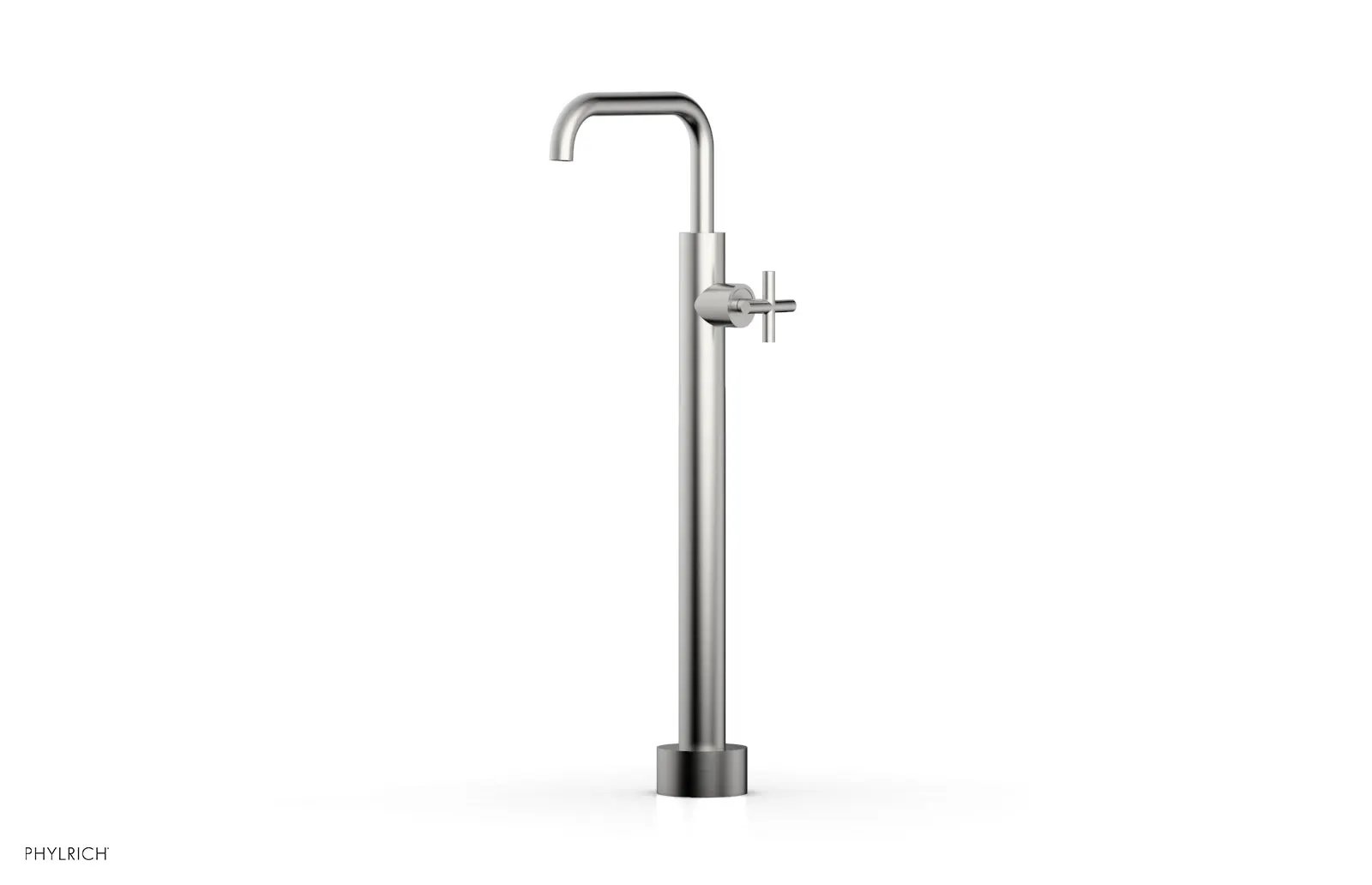 Phylrich TRANSITION Low Floor Mount Tub Filler - Cross Handle by Phylrich