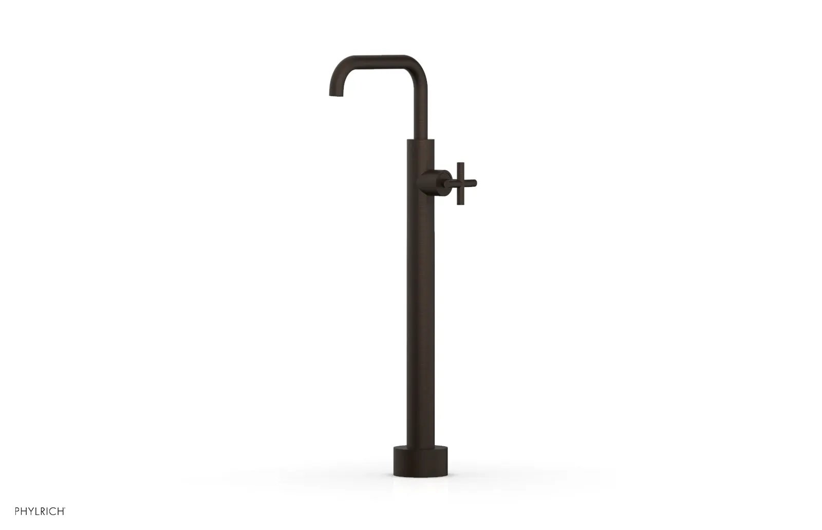 Phylrich TRANSITION Low Floor Mount Tub Filler - Cross Handle by Phylrich