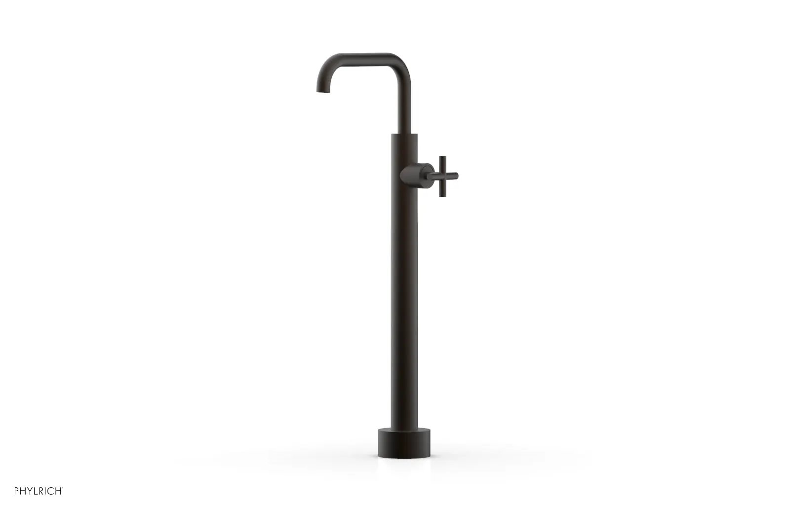 Phylrich TRANSITION Low Floor Mount Tub Filler - Cross Handle by Phylrich