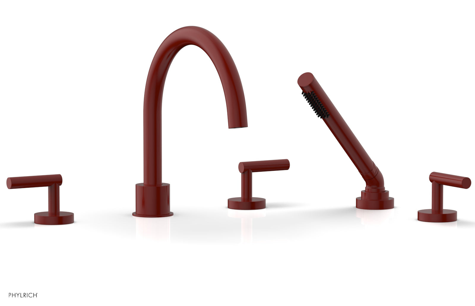 Phylrich TRANSITION Deck Tub Set with Hand Shower - Lever Handles by Phylrich
