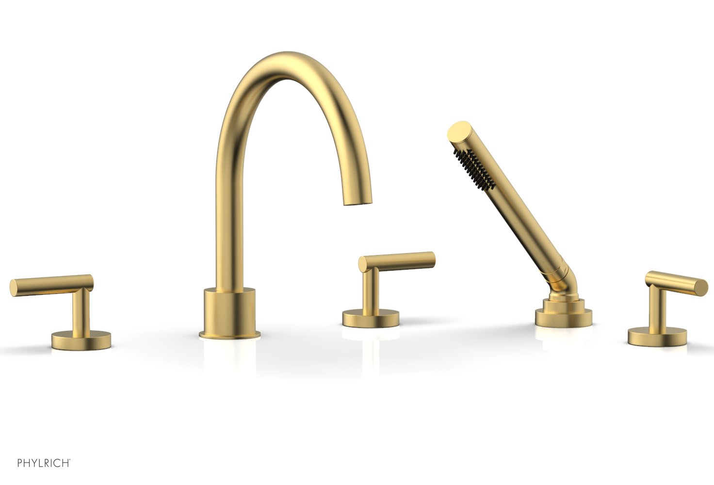Phylrich TRANSITION Deck Tub Set with Hand Shower - Lever Handles by Phylrich