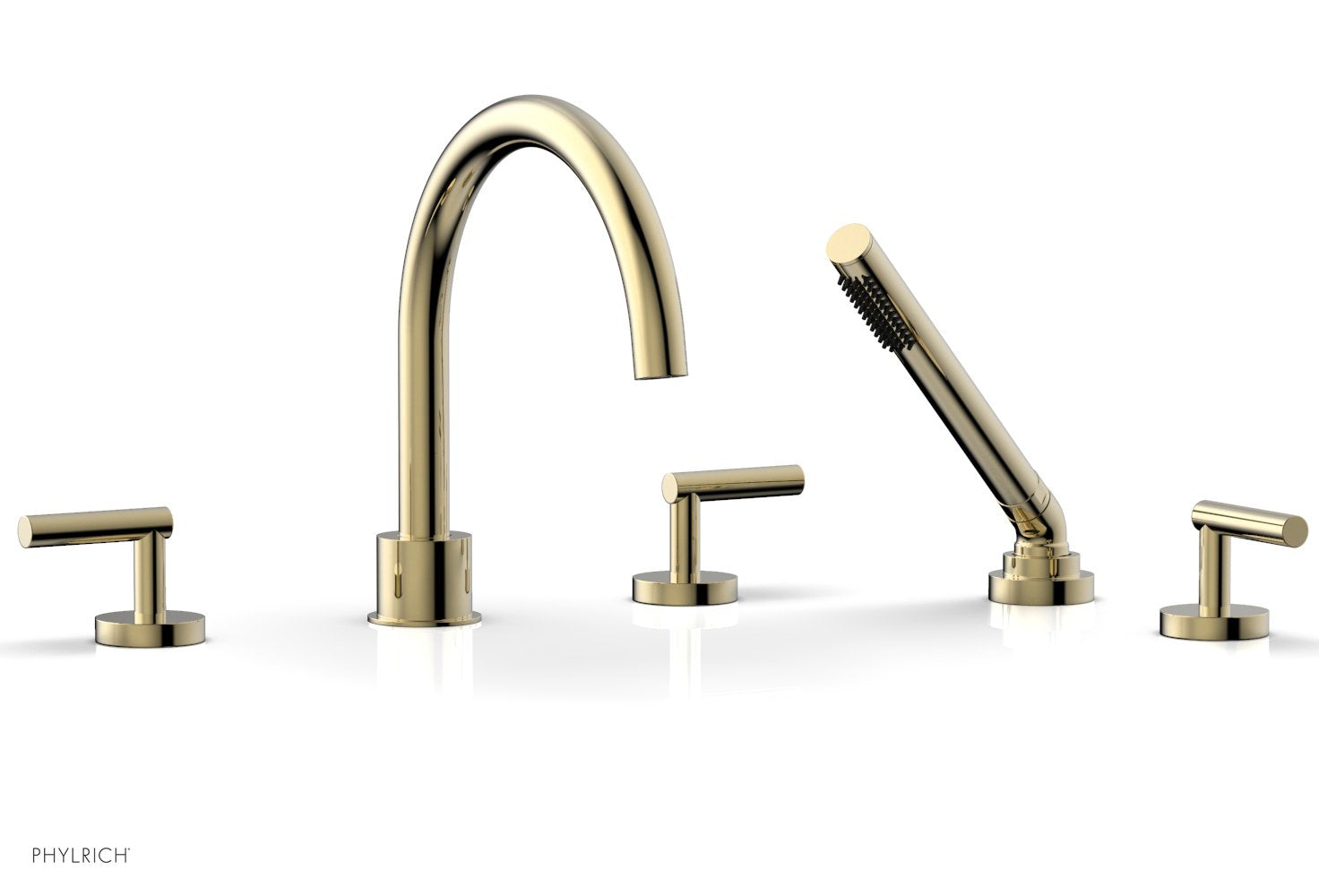 Phylrich TRANSITION Deck Tub Set with Hand Shower - Lever Handles by Phylrich