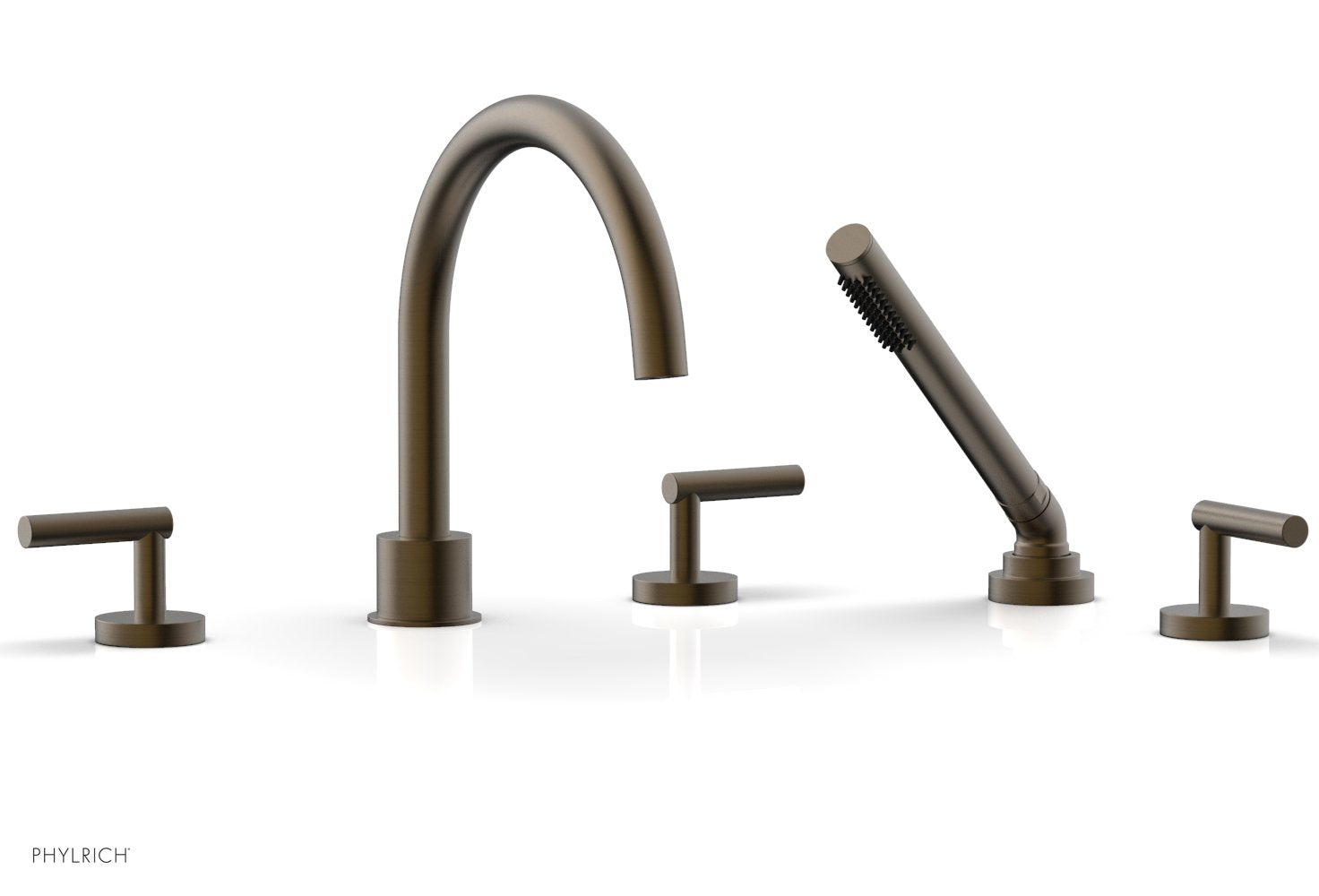 Phylrich TRANSITION Deck Tub Set with Hand Shower - Lever Handles by Phylrich
