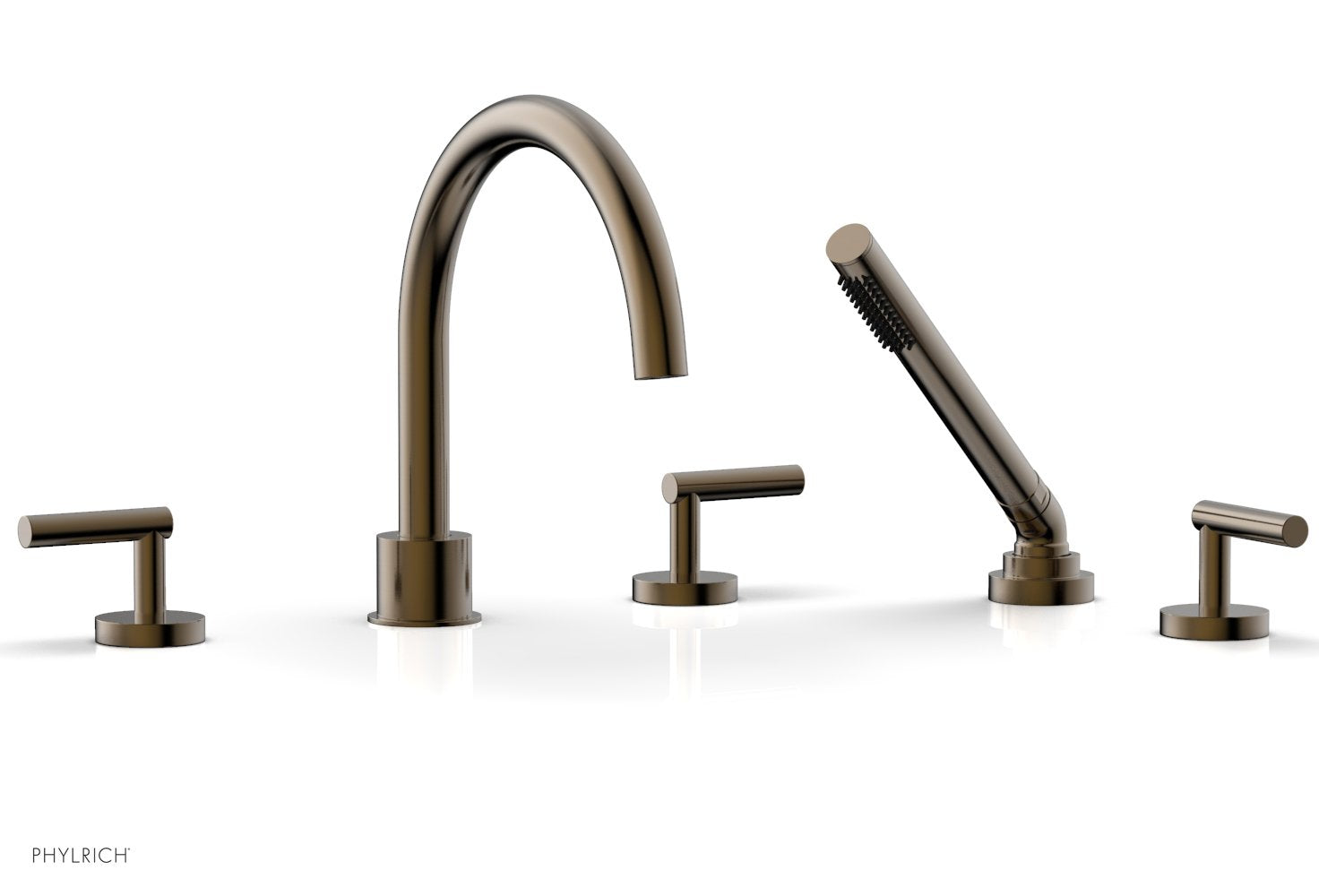 Phylrich TRANSITION Deck Tub Set with Hand Shower - Lever Handles by Phylrich