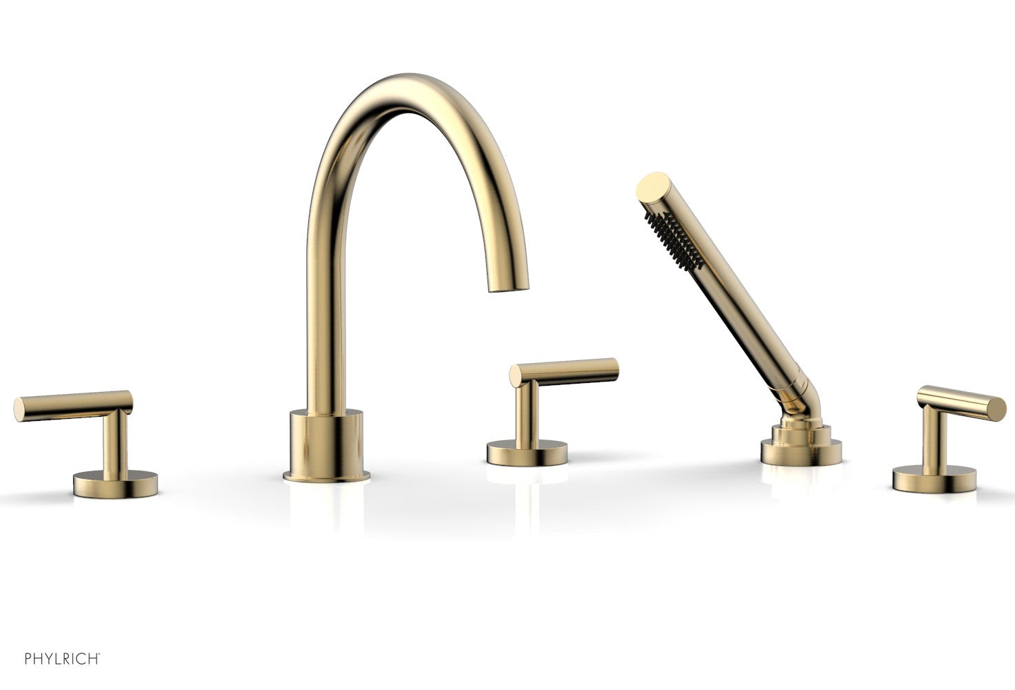 Phylrich TRANSITION Deck Tub Set with Hand Shower - Lever Handles by Phylrich