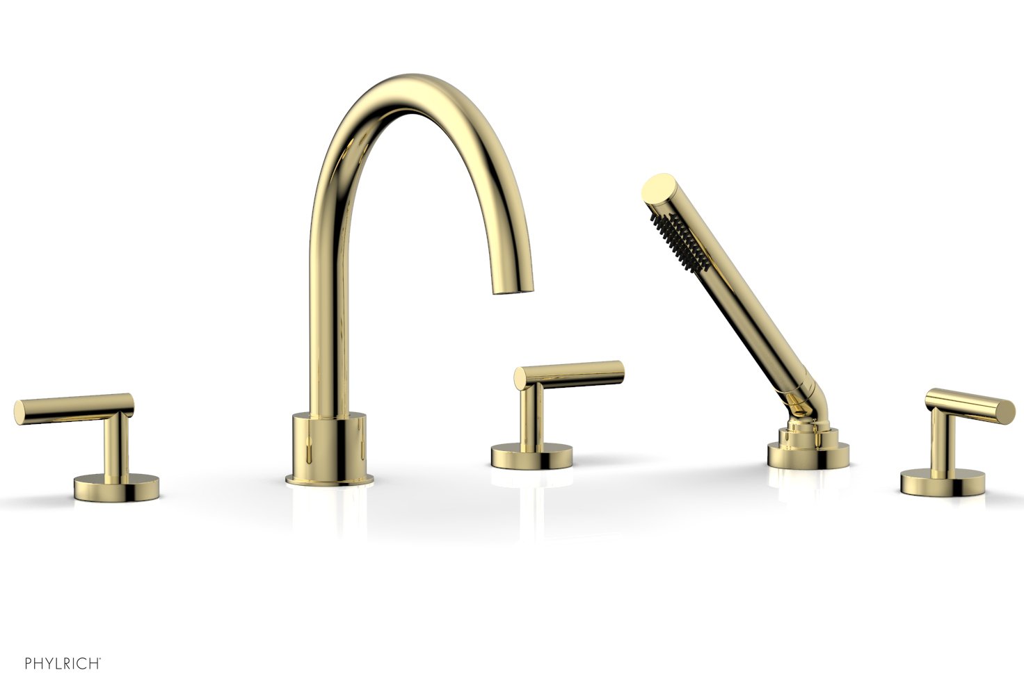 Phylrich TRANSITION Deck Tub Set with Hand Shower - Lever Handles by Phylrich