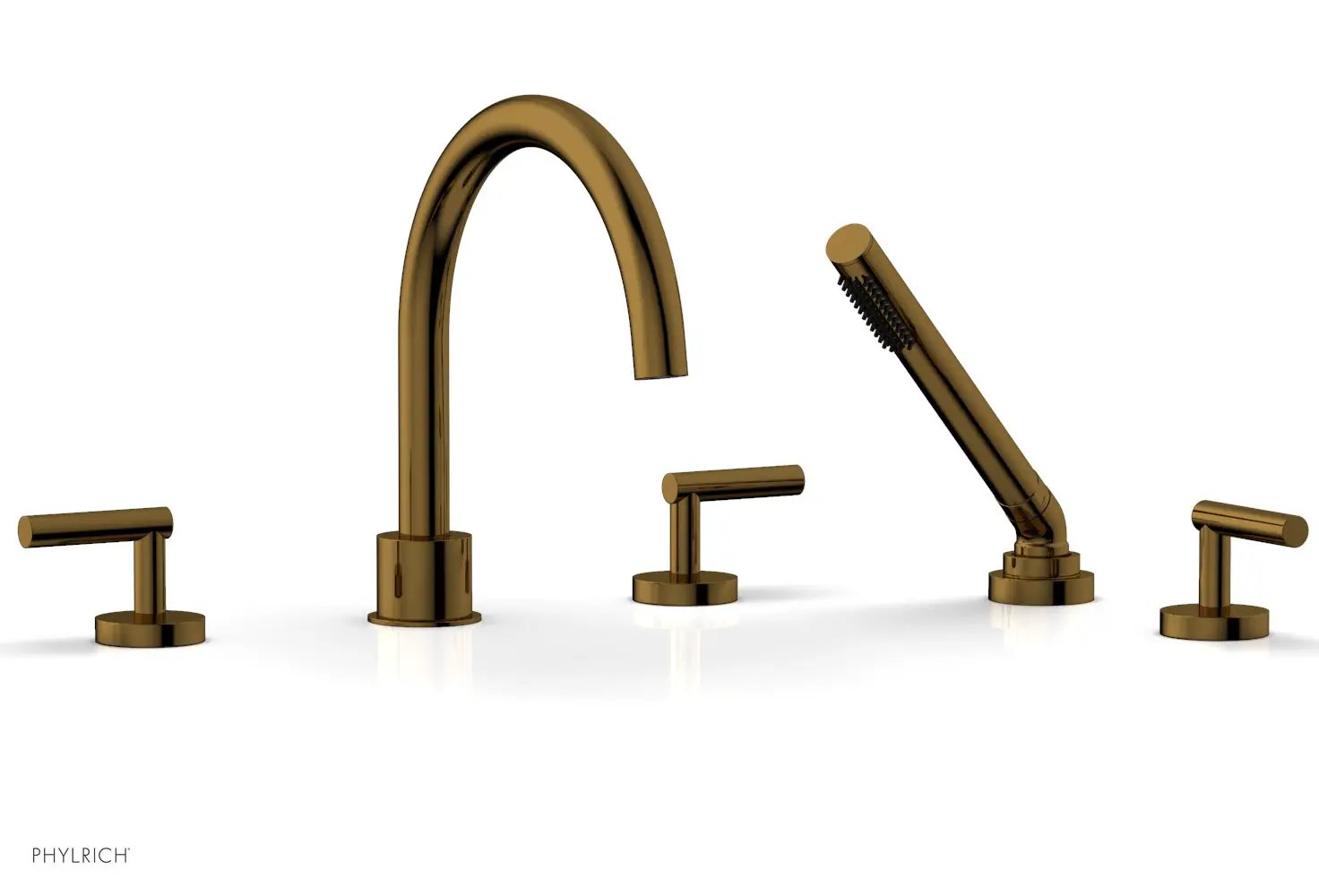 Phylrich TRANSITION Deck Tub Set with Hand Shower - Lever Handles by Phylrich