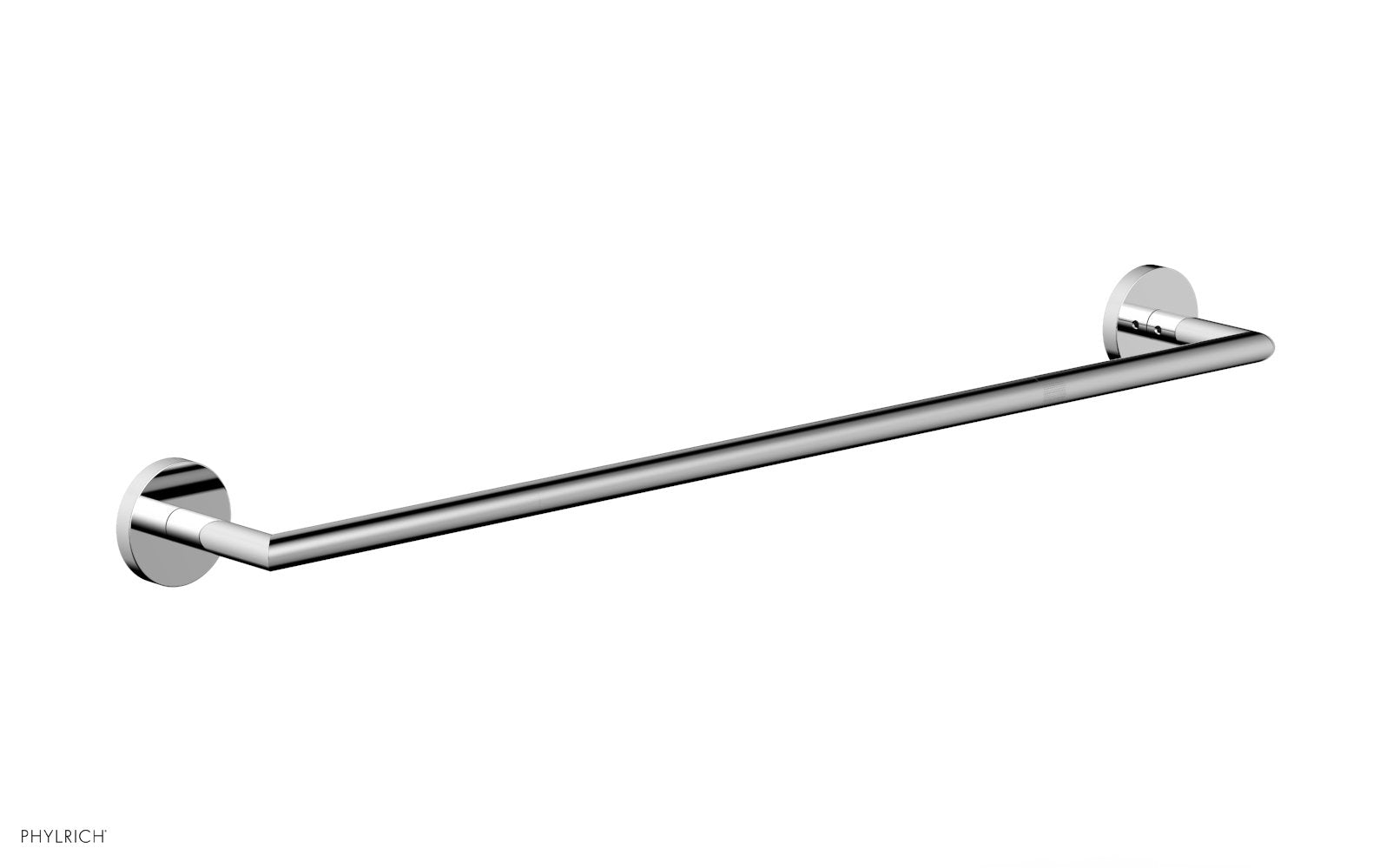 polished chrome towel bar