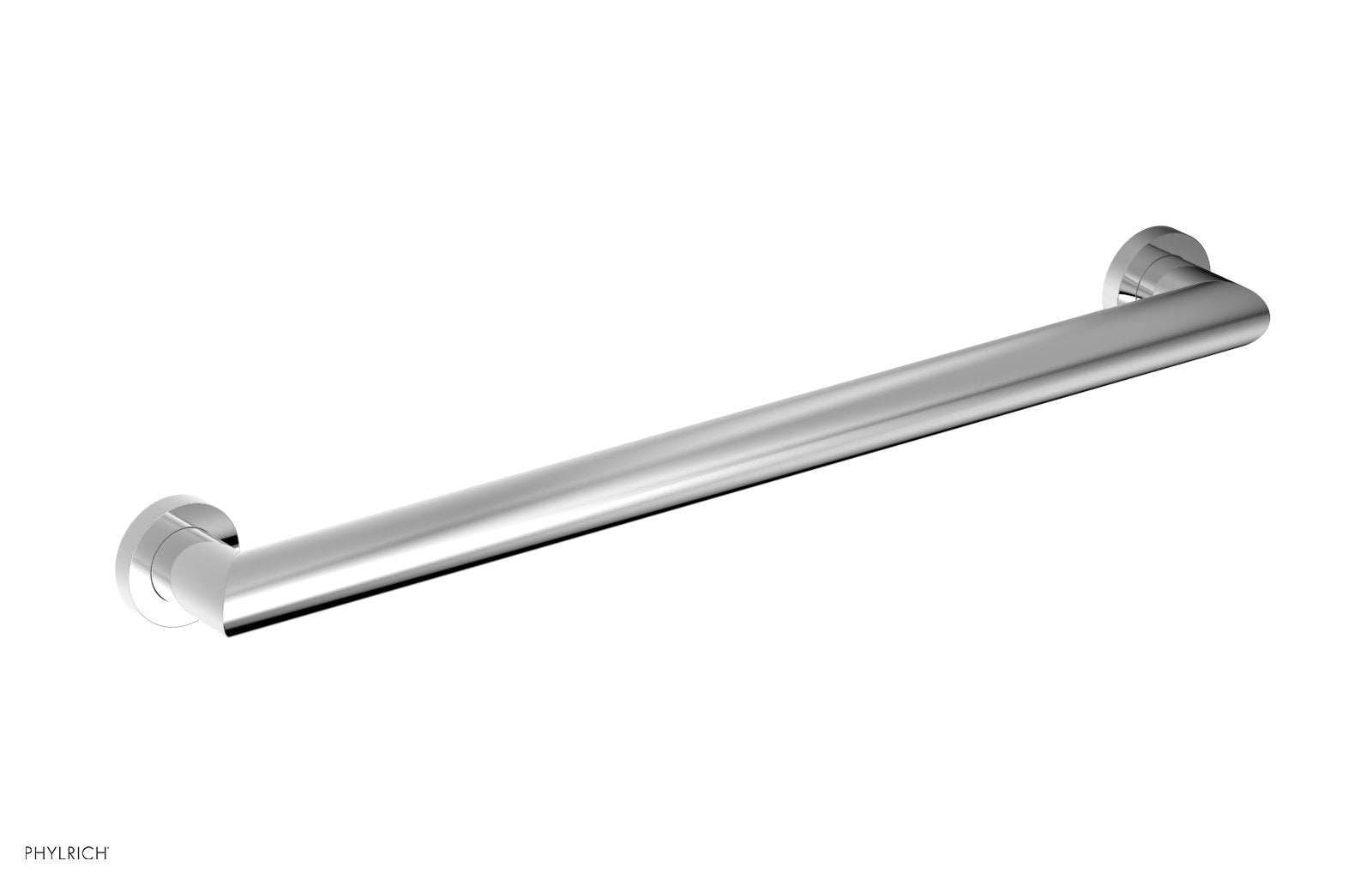 polished chrome grab bar