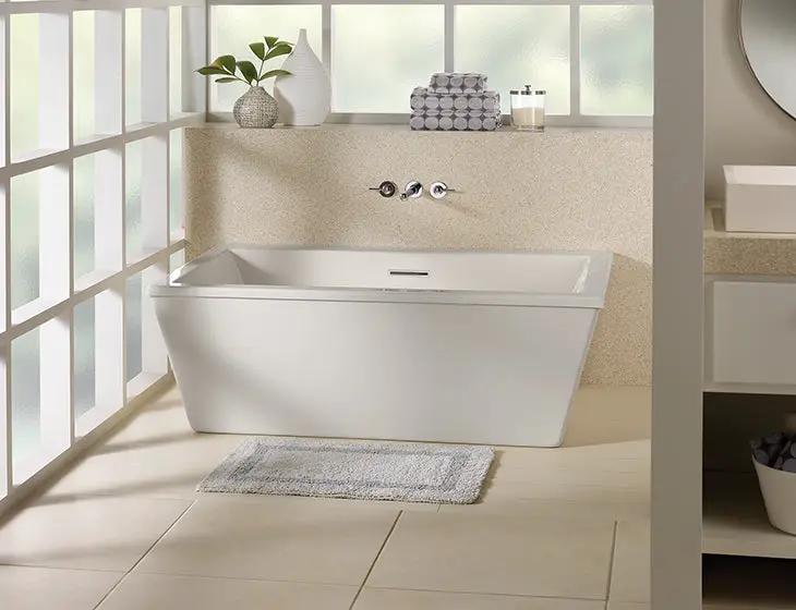 white bathtub