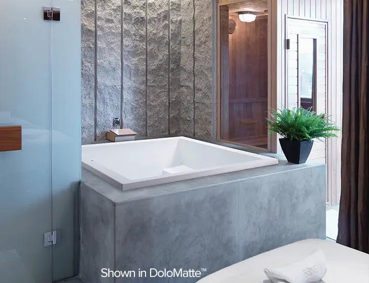 white bathtub