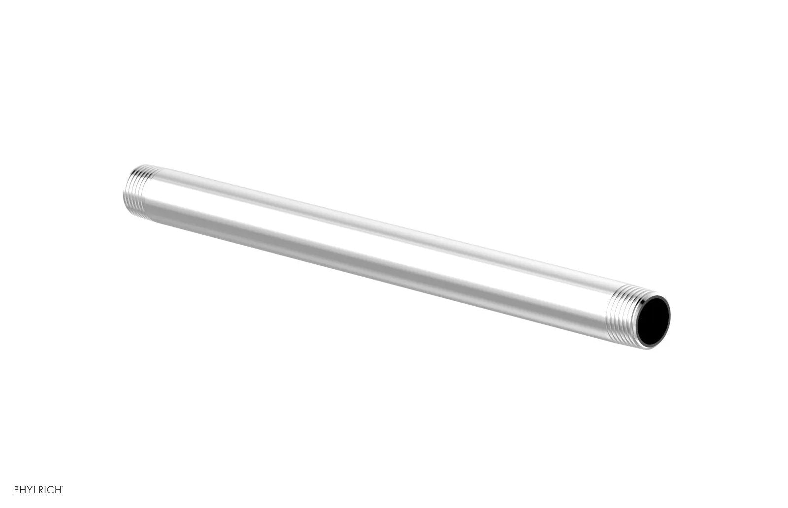 polished chrome shower arm