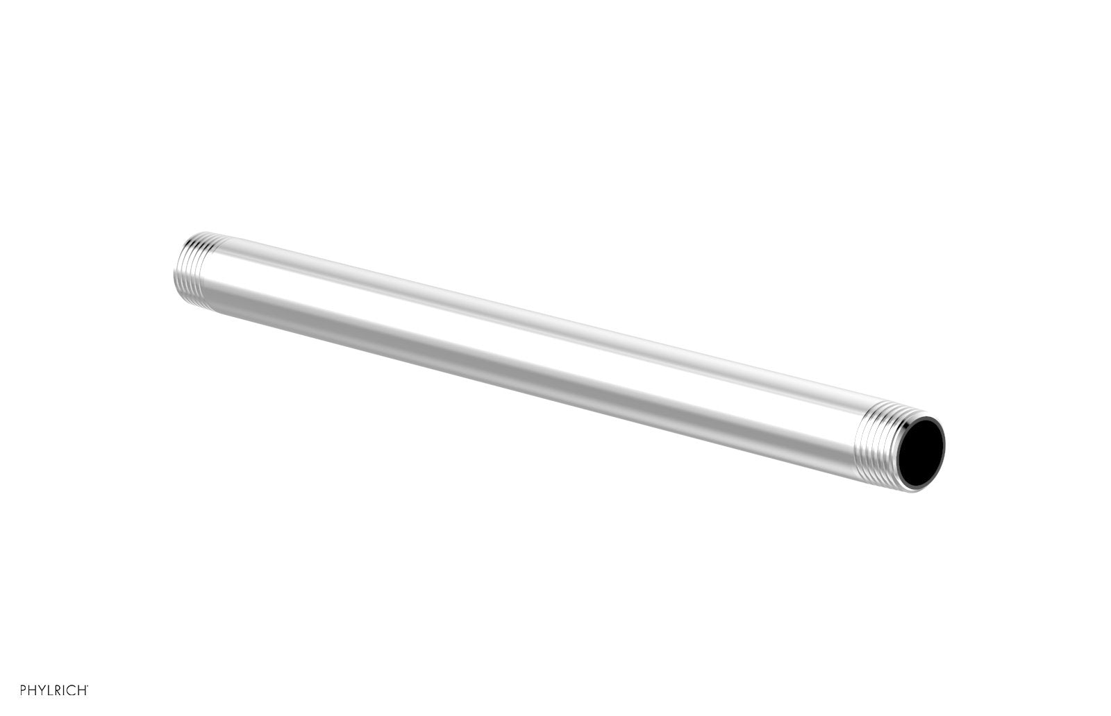 polished chrome shower arm