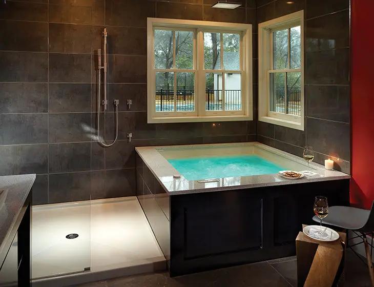white bathtub